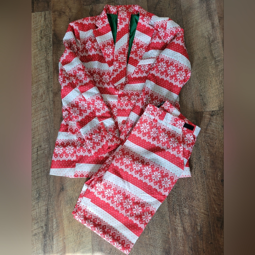 Christmas Party Suit with Flashing LED Lights - Picture 2 of 6